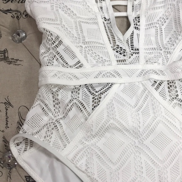 Becca Colorplay Crochet Plunge Swimsuit - Picture 5 of 6